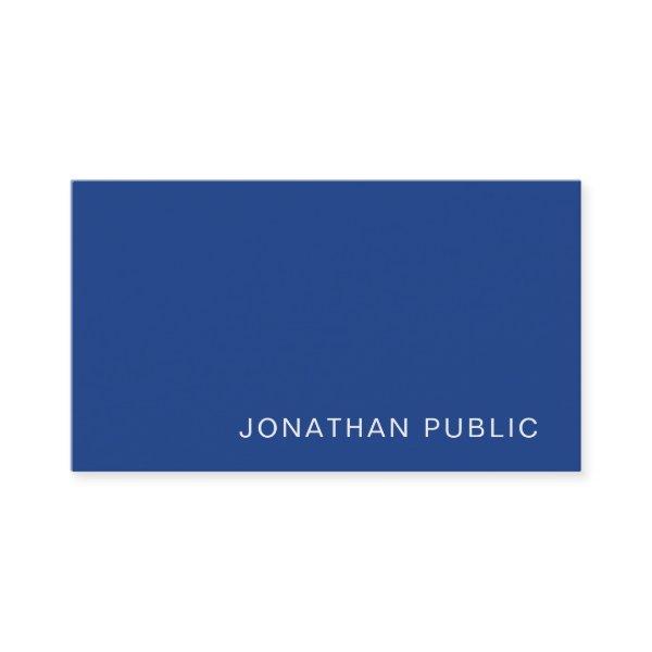 Stylish Blue Sleek Design Trendy Plain Luxury