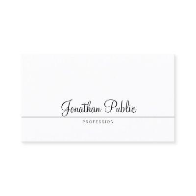 Stylish Calligraphed Design Trendy Minimalist
