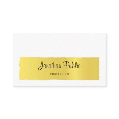 Stylish Calligraphy Trendy Gold Look Minimalistic