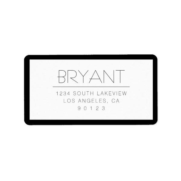 Stylish Changeable Text w/Border Label