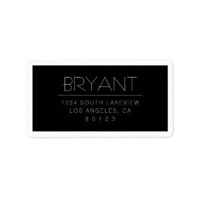 Stylish Changeable Text w/Border Label