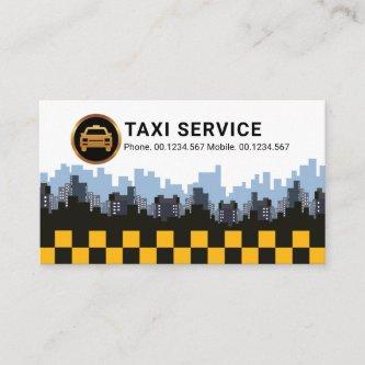 Stylish City Skyline Yellow Taxi Check Boxes