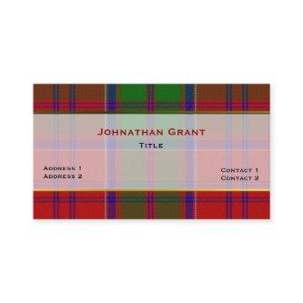 Stylish Clan Grant Plaid Custom