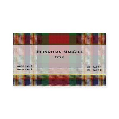 Stylish Clan MacGill Plaid Custom