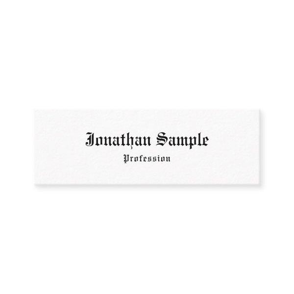Stylish Classic Vintage Look Old English Font Cool Mini