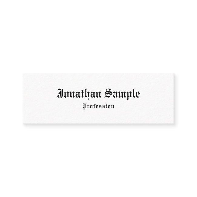 Stylish Classic Vintage Look Old English Font Cool Mini