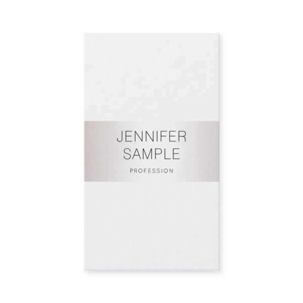 Stylish Clean Silver Design Professional Plain