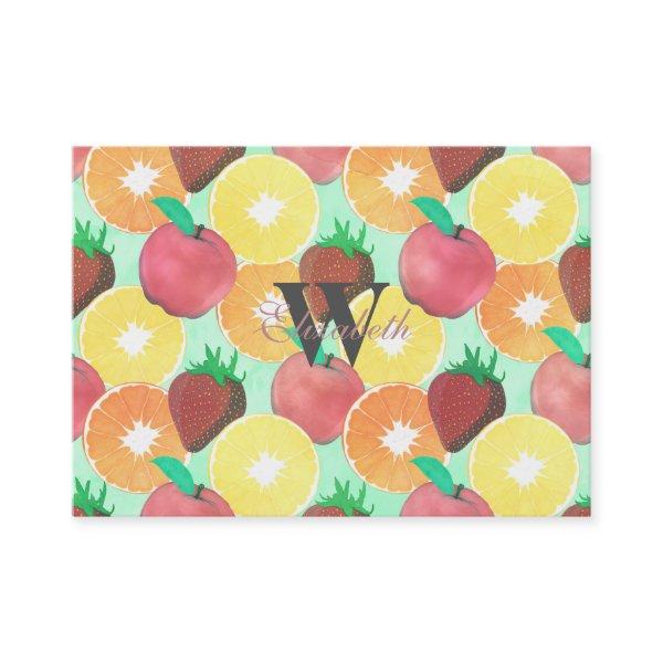 Stylish Colorful Summer Fruits Design