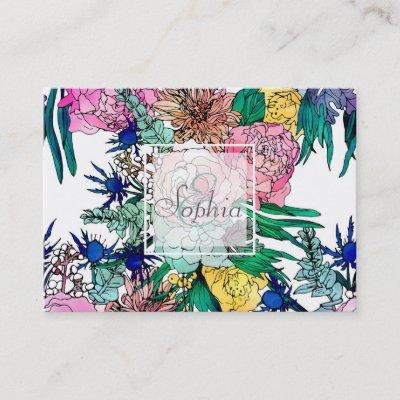 Stylish Colorful Watercolor Floral Pattern