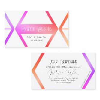 Stylish Colorful with White Geometric Multicolored