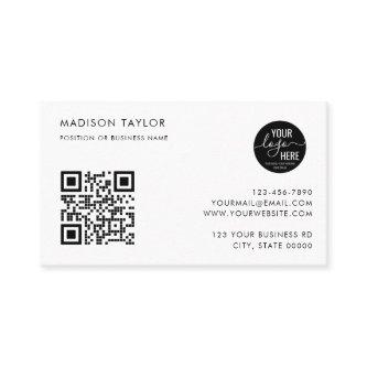 Stylish Custom Company Logo QR Code Minimalist