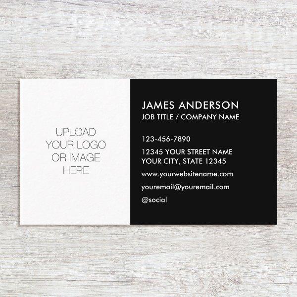 Stylish Custom Logo Minimalist Black White