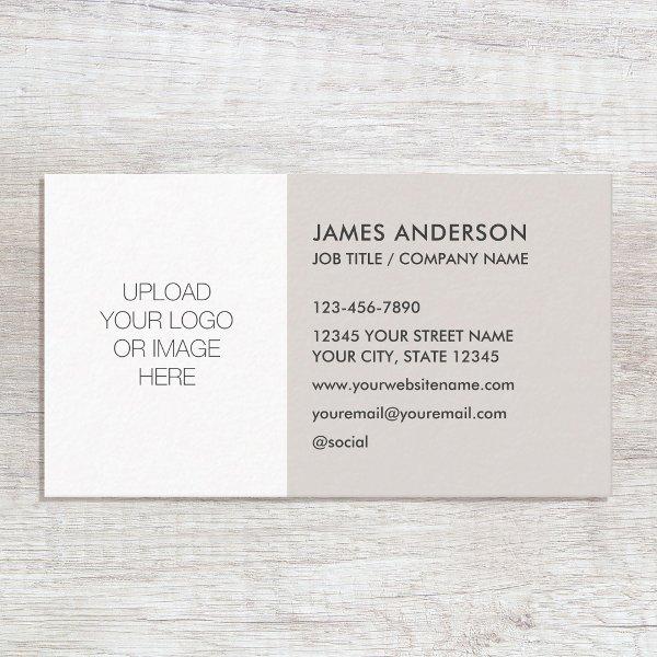 Stylish Custom Logo Minimalist Light Gray