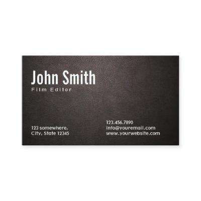 Stylish Dark Leather Film Editor