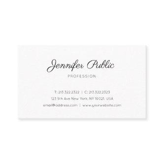 Stylish Design White Minimalistic Trendy Plain