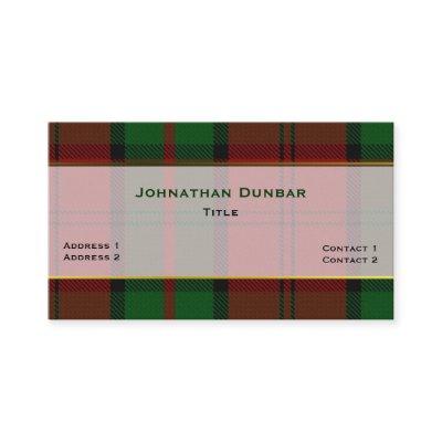 Stylish Dunbar Clan Plaid Custom