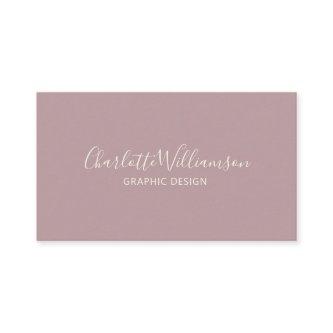 Stylish Dusty Lilac Chic Elegant Monogram Minimal