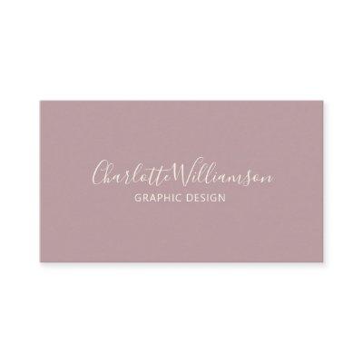 Stylish Dusty Lilac Chic Elegant Monogram Minimal