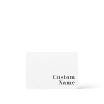 Stylish Editable Retro Modern Text | Grey Note Card