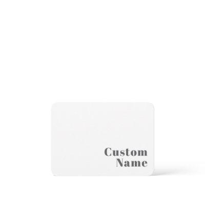 Stylish Editable Retro Modern Text | Grey Note Card
