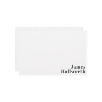 Stylish Editable Retro Modern Text | Grey Stationery