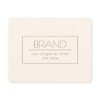 Stylish Editable Template | Off-white & Dark Brown