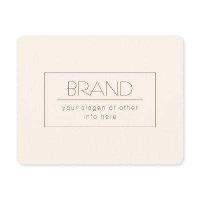 Stylish Editable Template | Off-white & Dark Brown