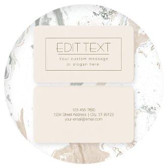 Stylish Editable Template | Off-white & Dark Brown