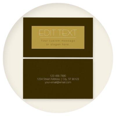 Stylish Editable Text Template | Vintage Gold