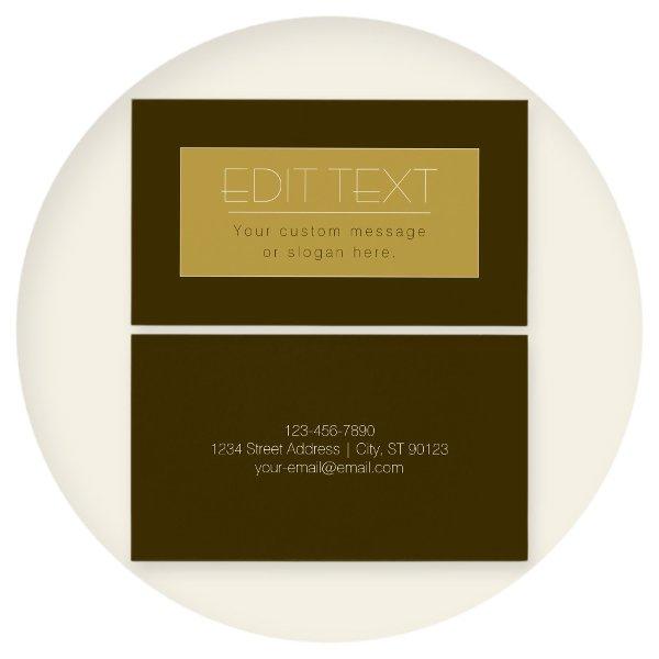 Stylish Editable Text Template | Vintage Gold