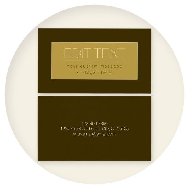 Stylish Editable Text Template | Vintage Gold