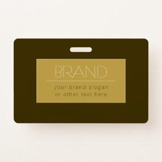 Stylish Editable Text Template | Vintage Gold Badge