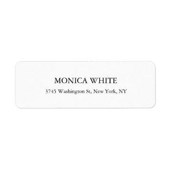 Stylish Elegant Classical Black & White Label