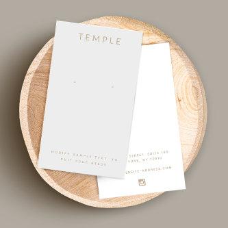 Stylish Elegant Gray Earring Display Card