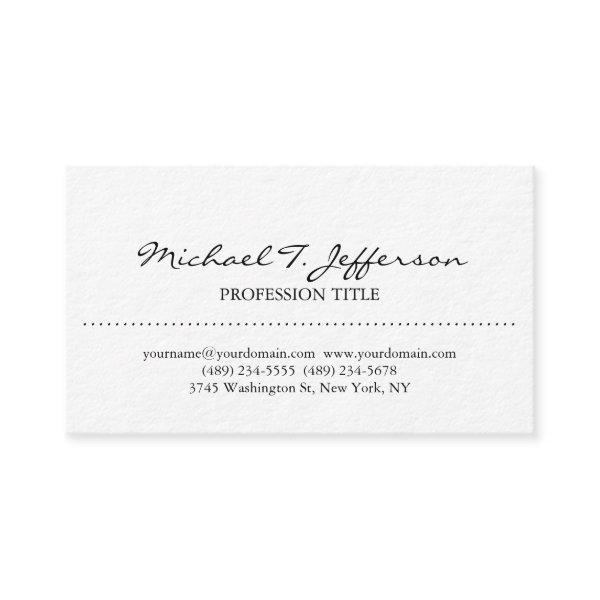 Stylish Elegant Plain Simple White
