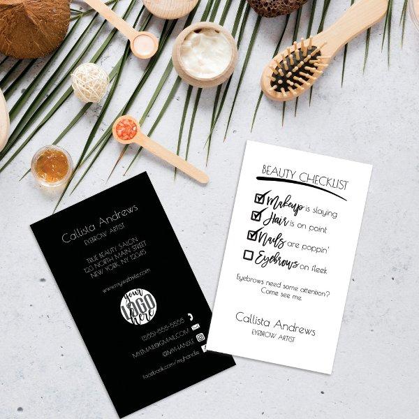 Stylish Eyebrow Aesthetician Appointment Checklist