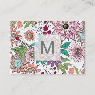 Stylish floral doodles vibrant design