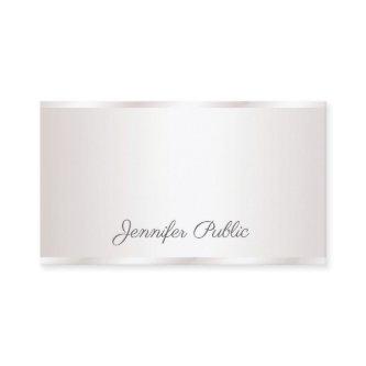 Stylish Freehand Script Modern Glam Plain Luxury