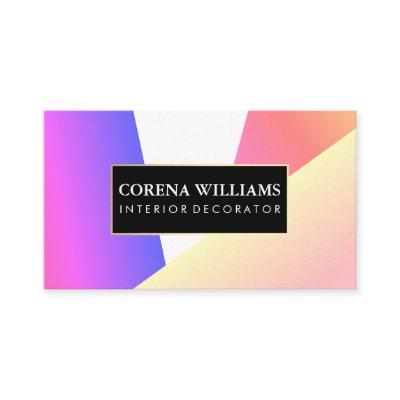 Stylish Geometric Vibrant Color Blocks