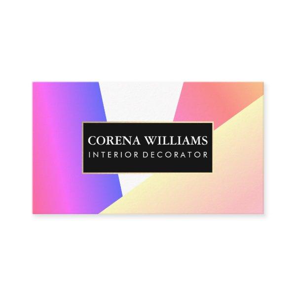 Stylish Geometric Vibrant Color Blocks