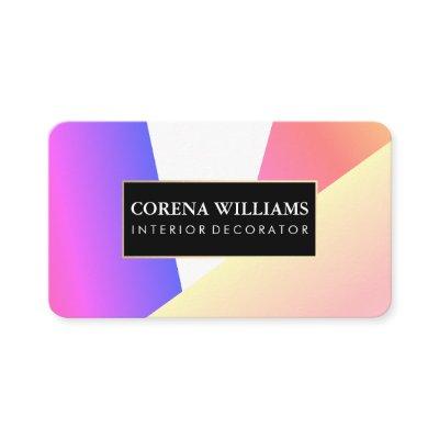 Stylish Geometric Vibrant Color Blocks
