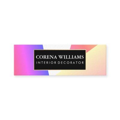 Stylish Geometric Vibrant Color Blocks Mini