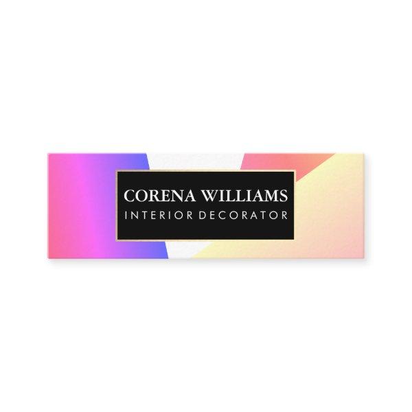 Stylish Geometric Vibrant Color Blocks Mini