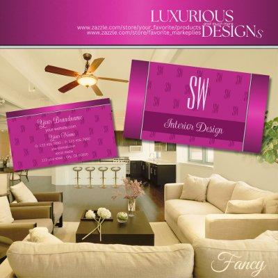 Stylish Girly Pink Chic with Monogram Professional
