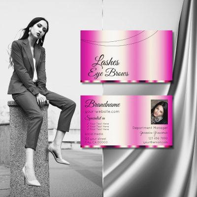 Stylish Girly Pink Glamorous with Photo Modern