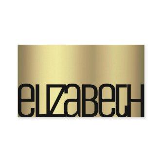 Stylish Gold Black Glam Luxury Minimalist Modern