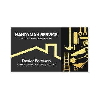 Stylish Gold Handyman Tools Roofing