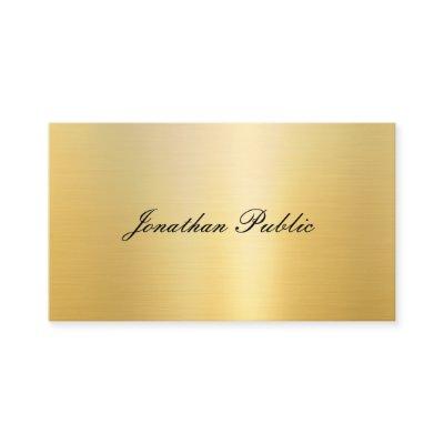 Stylish Gold Look Modern Calligraphed Template