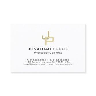Stylish Gold Monogram Professional Modern Clean