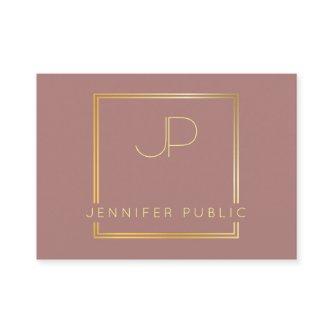 Stylish Gold Monogrammed Modern Template Luxury